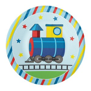 8 PLATES 18 CM LIL TRAIN