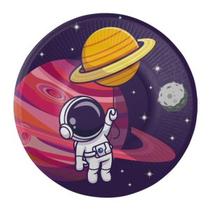 Space Blast Astronaut Party Cake Plates