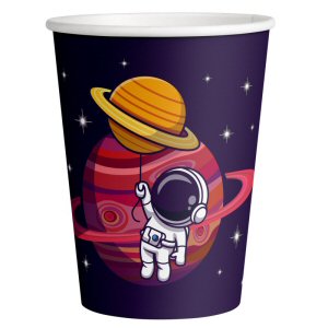 Space Blast Astronaught Paper Party Cups