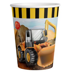 Big Dig Construction Paper Party Cups