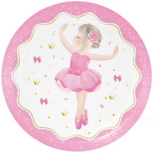 Ballet Party Paper Plates 23cm