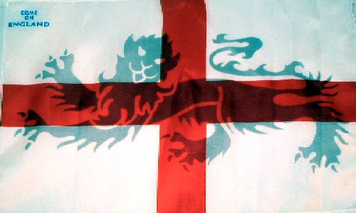 St Georges Three Lions Fabric Flag