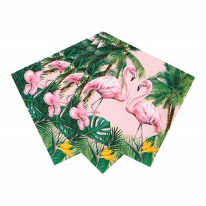 Tropical Fiesta Flamingo Cocktail Napkins