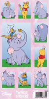 Winnie the Pooh and Heffalump Sticker Sheet Winnie the Pooh and Heffalump Sticker Sheet