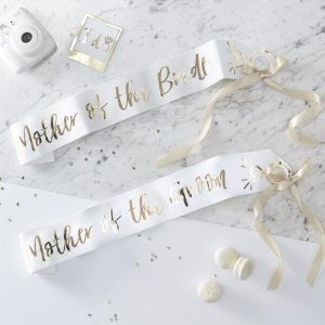 I Do Crew Mother of the Bride and Groom Sashes
