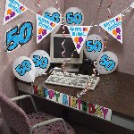 Happy Birthday 50 Party decorating kit