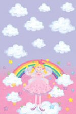 Rainbow Princess Party Plastic Tablecover