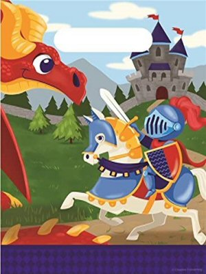  Medieval Prince Plastic Party Loot Bags