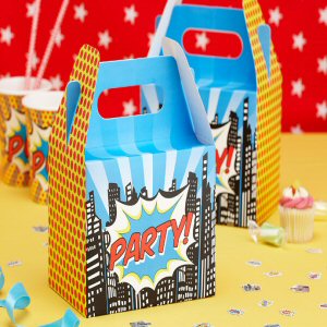 Pop Art Party Superhero Lunch Boxes Pop Art Party Superhero Lunch Boxes