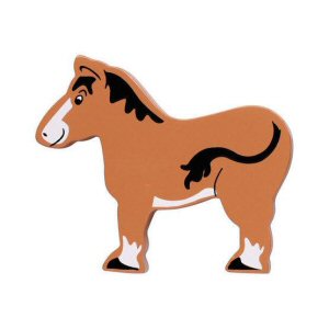 Wooden brown horse Wooden brown horse