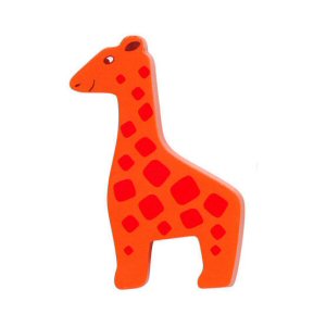 Painted wooden giraffe figure Painted wooden giraffe figure