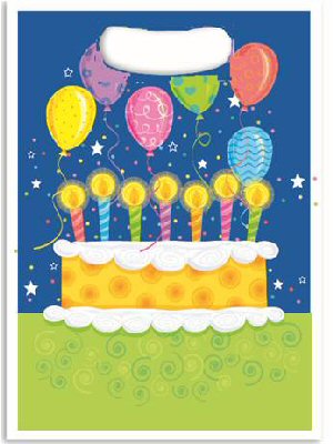 Birthday Cake Party Loot Bags