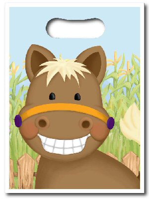 Horse Party Plastic Loot Bags
