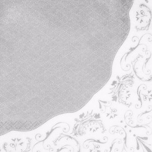 Party Porcelain Silver Paper Napkins