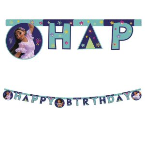 Encanto Party Happy Birthday Paper Letter Banner