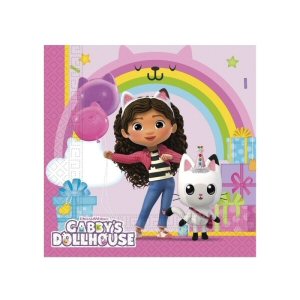 Gabbys Dollhouse paper party napkins