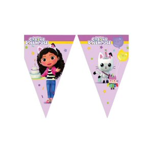 Gabbys Dollhouse party banner pennant bunting