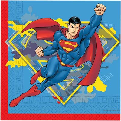 Superman Luncheon Napkins 33cm