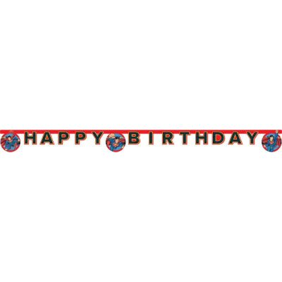 Superman Happy Birthday Banner