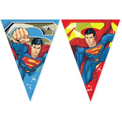 Superman party flag banner