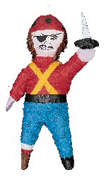 Pirate With Sword Pinata Pirate With Sword Pinata