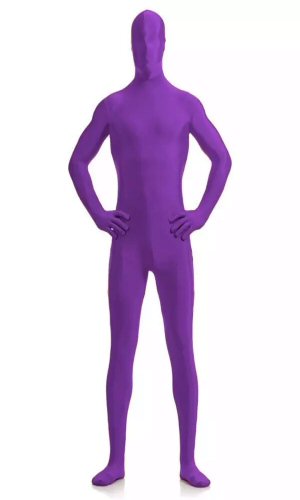 Adult Sized Second Skin Morf Suit In Purple Adult Sized Second Skin Morf Suit In Purple