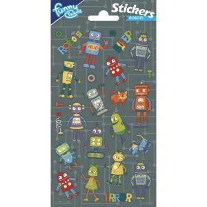 Robot Party Stickers