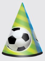 Championship Soccer Party Cone Hats