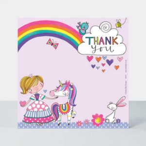 Unicorn Party Thank You Cards