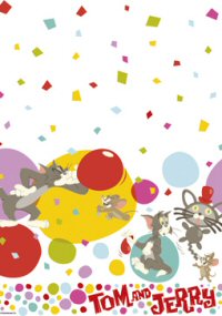 Tom And Jerry Cake Paper Party Tablecover