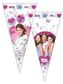 Disney Violetta Party Cellophane Cone Bags