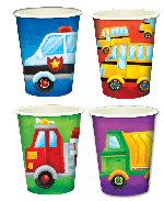 Vehicles And Wheels Party Cups Vehicles And Wheels Party Cups