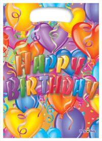 Happy Birthday Balloon Party Loot Bags