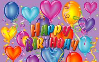 Happy Birthday Balloon Party Tablecover