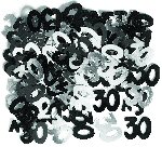 Glitz Black Birthday Confetti Sprinkles
