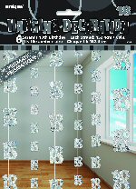 Glitz Black Birthday Hanging String Party Decoration