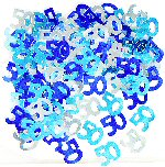 Blue Glitz Birthday Confetti Sprinkles