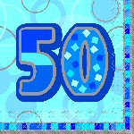 Glitz Party Blue Napkins