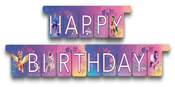 My Little Pony Party Happy Birthday Banner My Little Pony Party Happy Birthday Banner
