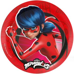 Miraculous Lady Bug Party 23cm Plates Miraculous Lady Bug Party 23cm Plates