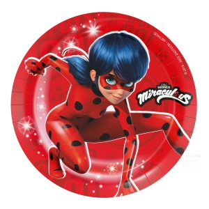 Miraculous Lady Bug Party 18cm Plates Miraculous Lady Bug Party 18cm Plates