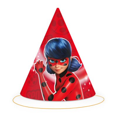 Miraculous Lady Bug Party Cone Hats Miraculous Lady Bug Party Cone Hats