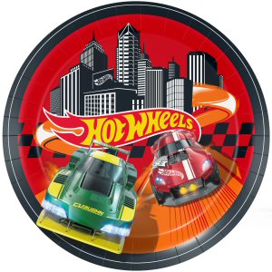 Hot Wheels Party 23cm Paper Plates Hot Wheels Party 23cm Paper Plates