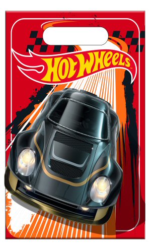 Hot Wheels Party Retangular Loot Bags with Handles Hot Wheels Party Retangular Loot Bags with Handles