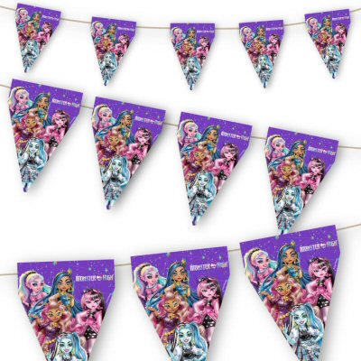 New Monster High Party Pennant Banner New Monster High Party Pennant Banner