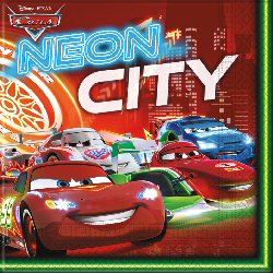 Disney Cars Party Neon City Napkins Disney Cars Party Neon City Napkins