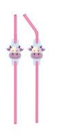 Cow Party Drinking Straws