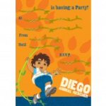 Go Diego Party Invitation Pad Go Diego Party Invitation Pad