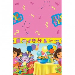 Dora The Explorer Plastic Party Tablecover Dora The Explorer Plastic Party Tablecover