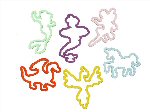 Zappy bandz,12 Neon Zappy Bandz per pack